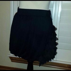 Black tulip skirt